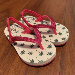 Reef toddler girl flip flops.
